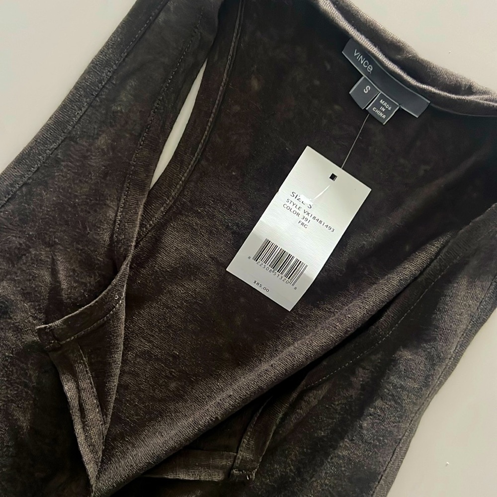 NWT Vince Linen Tank Top